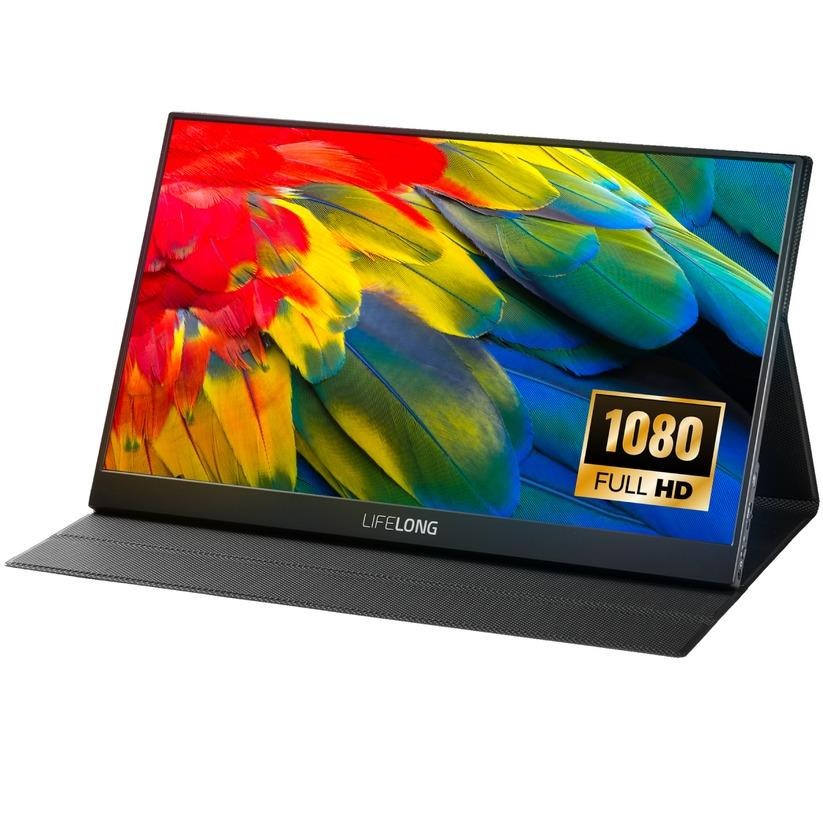 Monitor Portátil Lifelong G70-T de 15.6" Full HD 1080P - Panel IPS, Bocinas Integradas, 60Hz, HDMI
