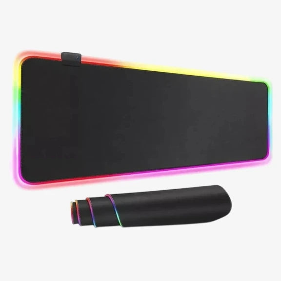 Mousepad Gamer con Borde LED RGB Controlable — 60cm x 30cm
