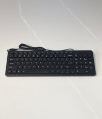 Teclado Alámbrico Ergonómico- Color Negro