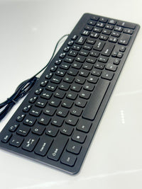 Teclado Alámbrico Ergonómico- Color Negro