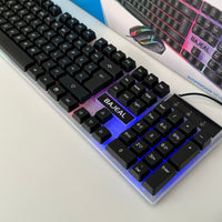 Combo Teclado y Mouse Gaming BAJEAL Modelo T350 Con luces LED